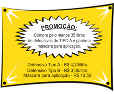 Cartaz de promoção de defensivos agrícolas