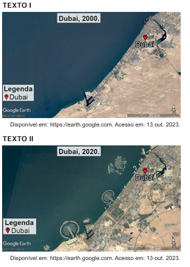 Imagens de satélite de Dubai em 2000 e 2020